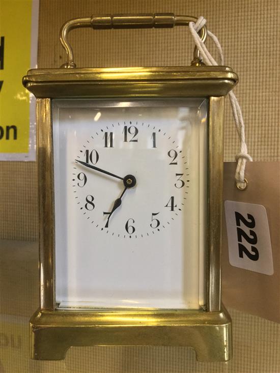 Brass carriage clock